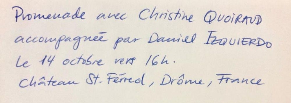 etiquette promenade | Promenade accompagnée par Daniel Izquierdo