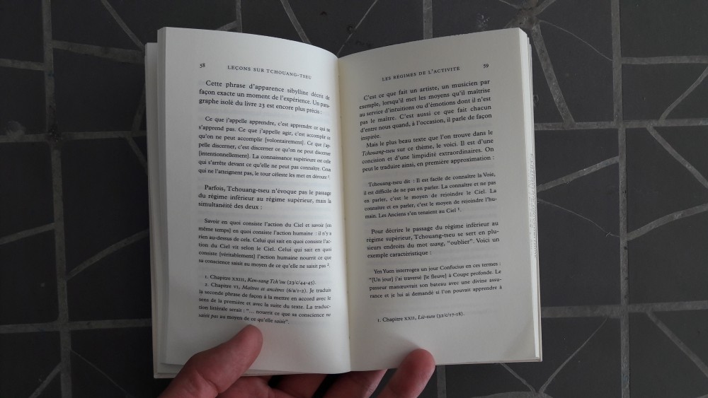 Leçons sur Tchouang-Tseu | 