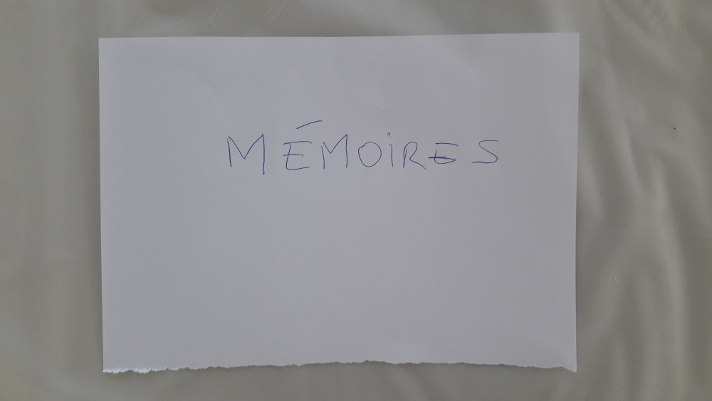 Mémoires, Titre table 04 | 