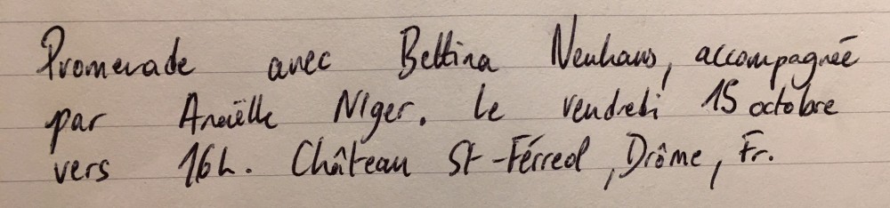 Promenade avec Bettina Neuhaus | 