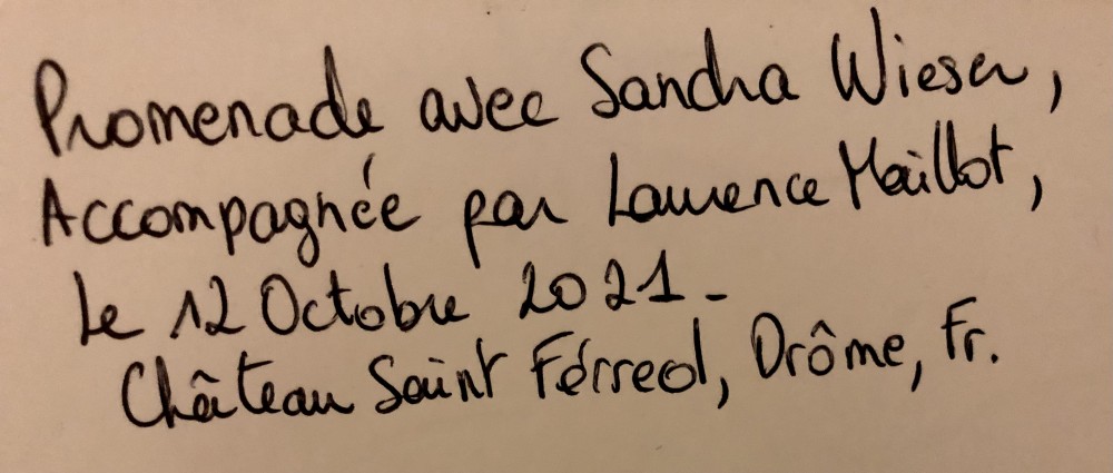 Promenade avec Sandra Wieser | 